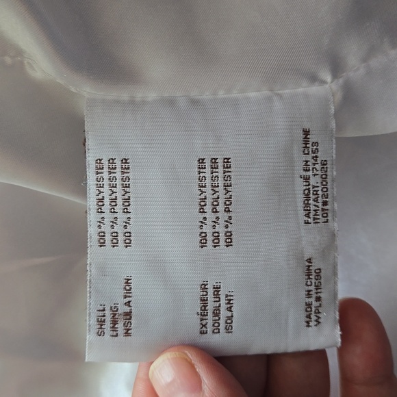 White quilted jacket. Women's size L - Picture 9 of 14